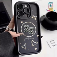 SS974 SILICONE SOFTCASE FOR iphone 7G 7+ 8G 8+ X XR 11 12 13 14 15 16 17 AIR PRO PROMAX 3D SILVER BE