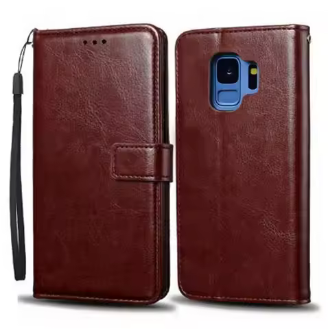Luxury Flip Case For Samsung Galaxy S9+ Plus GalaxyS9Plus S9Plus GalaxyS9 S9 G965f Wallet Stand Phon