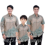 Berkualitas Kemeja Batik Anak Laki Laki Warna Hijau Sage Green Batik