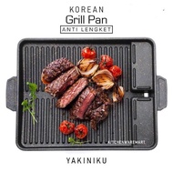 Korean Grill Pan / Panggangan Bbq / BBQ Grill Pan ( anti lengket )