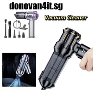 DONOVAN4IT Car Vacuum, Brush-less Motor 6000 mAh Battery Vacuum Cleaner, Blowing Function Type-C Rec