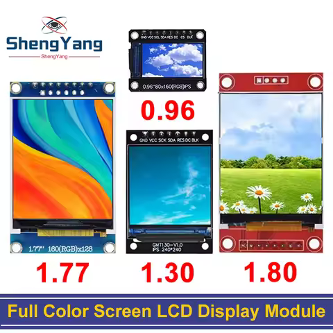 TFT Display 0.96/1.3/1.44/1.8/2.4/2.8/3.5 Inch TFT Full Color Screen LCD Module ST7735 ILI9341 Drive