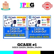 TARPAULIN / SIGNAGE #1 "GCASH AVAILABLE HERE" TARP Print GRP