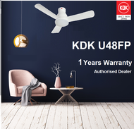 KDK U48FP LED Light DC Ceiling Fan (White/Black)