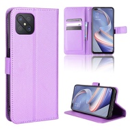 Cho Oppo RENO 4z 5g vỏ điện thoại nắp gập chủ đứng Oppo RENO 4 Z 5g trường hợp ví mặt sau bằng da nh