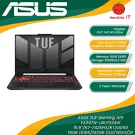 ASUS TUF Gaming A15 FA507N-URLP024W Gaming Laptop - 15.6" FHD IPS 144Hz/R7-7435HS/16GB DDR5/512GB SS
