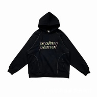 Break Planet Camouflage Letter พิมพ์ Hoodie Sweatshirt Casual กางเกงเยาวชนแฟชั่น Bubble พิมพ์ชายชุดแ