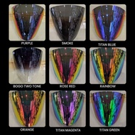 ARC Ritz Visor Magenta, Orange, Purple, Titan Green, Titan Blue, Rainbow.Visor ARC twotone, ARC 2ton