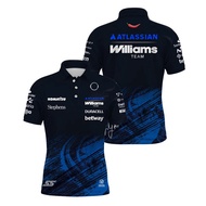 New Williams Racing Polo Shirt Carlos Sainz 55 Alex Albon 23 Outdoor Sports Quick Dry T-shirt Men's 