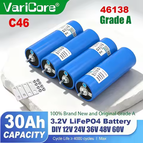 3.2V 15Ah 20Ah 30Ah LiFePO4 Battery Phosphate Cell for 4S 8S 12V 24V 36V 48V Golf Cart Motorcycle Ca