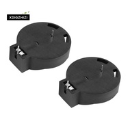 2 Pcs CR2450 Coin Cell Button Battery Socket Holder Case 2 Pins Black