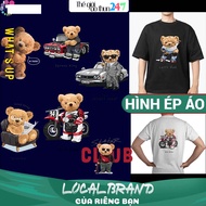 [Heat ironing image] - TD9 Teddy Bear image printed with iron and iron