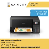 Epson A4 Ecotank Printer L3550 | Wifi | Print | Scan | Copy | Inktank Printer