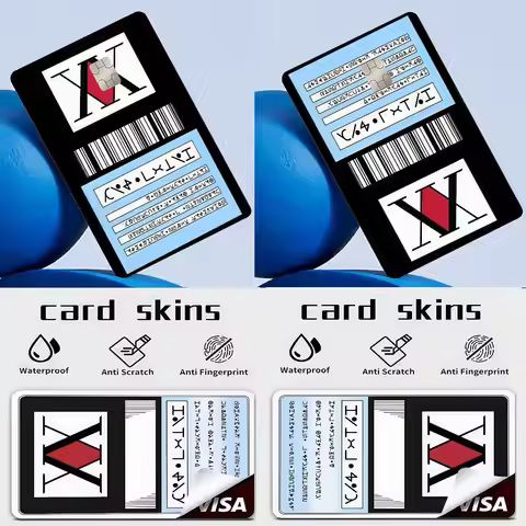 Anime H-Hunter X Hunter License Card Credit Card Skin Stickers Matte Anti Scratch Suitable For VISA 