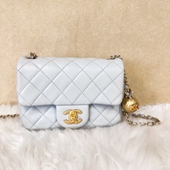 Chanel 23C 淡灰金球方胖子 晶片款