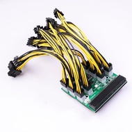 [dlqnylu] 1200w/750w Board 6P Male to (6+2)8P Male Power Cables Kits For PSU
