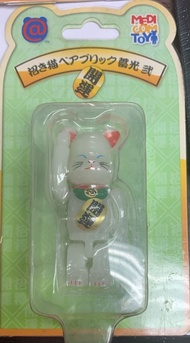 夜光 招財貓 開運 100% BE@RBRICK Bearbrick