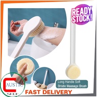 Soft Bath Scrubber Body Brush Shower Scrubber Back Brush with Long Handle