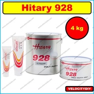 (汽车车身补土/补泥)Mercury Hitary 928 Grey Mercury Hitary 928 Brown Putty Kereta Car Putty 4kg