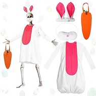 3 Pcs 12 ft Skeleton Clothes Accessories Including Hat and Cloth with Basket for 12 ft Skeleton Outf