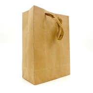 Durable classic plain paper shopping gift bag