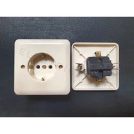 AL Stop Kontak Arde Broco Galleo IB White (G151-55S) Socket 2P Inbow Embedded G151 G15155S Original 