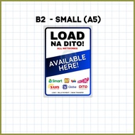 ஐ ◺ ✈ Load Na Dito Signage l Load Available here Signage | Laminated Signage | Signage