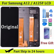91D 6.5 Original LCD For Samsung Galaxy A12 A125 LCD with frame Touch Screen Digitizer LCD For A98