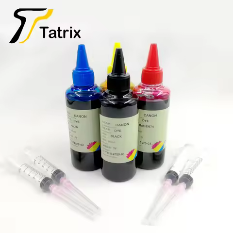 Tatrix 4 bottles 100ML Canon series Refill ink For Canon cartridges , Dye Ink Photo Ink for Canon De