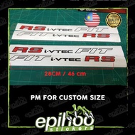 STICKER  FIT I-VTEC RS FOR HONDA JAZZ / FIT 1SET 2PCS