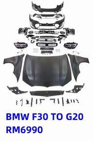 BMW F30 CONVERT TO G20 ACELIFT LCI BODYKIT BUMPER BONNET FENDER GRILLE HEAD LAMP LIGHT