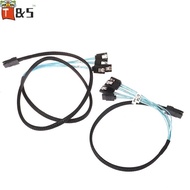 【T&S】 SAS Cable Mini-SAS SFF-8087 To 4 SATA Cable Mini SAS 4i SFF8087 36P To 4 SATA 7P Cable 12Gbps 