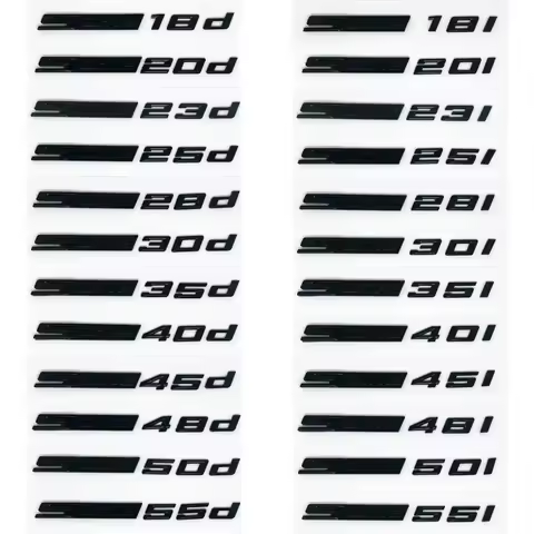 3D ABS Glossy Black Car Emblem Sticker SDrive18i 20i 23i 25i 28i 30i 35i 40i 45i 50i 55i for BMW X1 