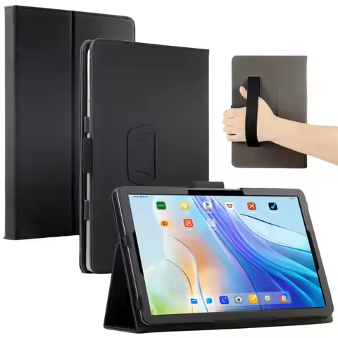 For Alldocube iPlay 40H 40 Pro 5G 10.4" Tablet PC PU Leather Case Cover with Hand Strap