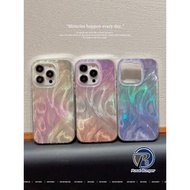 SS935 CLARITY Swirl Hologram Feather Case Texture For Realme 15 PRO 14 14T C75 note 60 C30 C31 C33 C