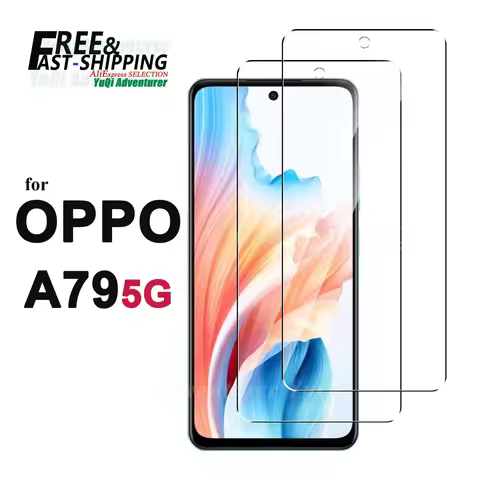 Screen Protector For OPPO A79 5G, Tempered Glass HD Crystal 9H Anti Scratch Case Friendly Mica High