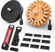 EHDIS Foil Eraser Kit, with Adapter, 250 mm & 88 mm Foil Eraser and Plastic Scraper, for Professiona