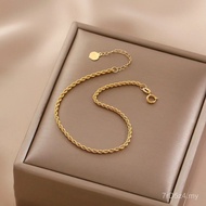 Color Bracelet Hot Gifts Twist Passion Rope Gold Bracelet Gold Jewelry Live 18k Fashion Matching Gol