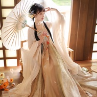 Hanfu Costume Woman Full Set Hanfu Printed Big Sleeve Ancient Hanfu costume  漢服女裝 2023新款 漢服 女裝 大碼 套裝 Dsmyz1995