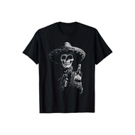 KATUN Men's Vintage Cotton Skull Tequila Dia de los Muertos Mexican Short Sleeve Casual T-Shirt