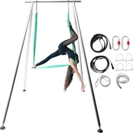 9.6 Ft/115.3 Inch Adjustable Height Aerial Yoga Frame & Yogas Hammock, Professtional Yoga Swing Stan
