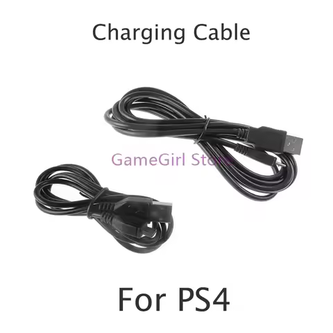 20pcs For PS4 1M 1.8M USB Charging Cable Charger Data Line For PlayStation 4 Controller