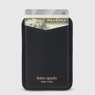 Kate Spade New York White Glitter/Pale Dogwood MagSafe Card Wallet