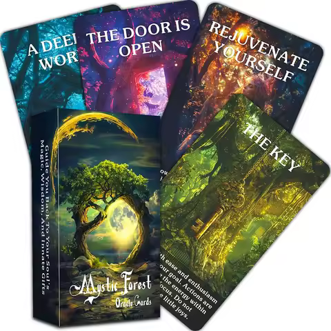 Tarot Cards, Mystic Enchanted Forest Oracle Cards, Mystical Guidance and Inspiration from Nature's M