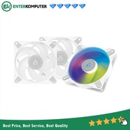 [ New ] Arctic P12 Pwm Pst A-Rgb 0Db White 12Cm Value Pack Case Fan 3 Pack