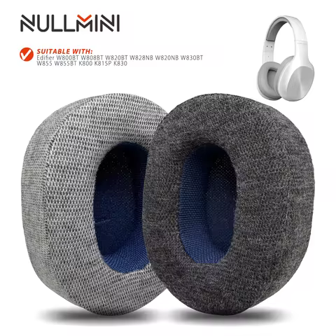 Nullmini Earpads Suitable for Edifier W800BT W808BT W820BT W828NB W820NB W830BT W855 W855BT Headphon