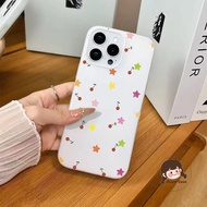 Cartoon Dopamine Star Cherry Solid Color Phone Case For Vivo Y04 Y04S Y03 Y03T Y02 Y02A Y02T Y02S Y0