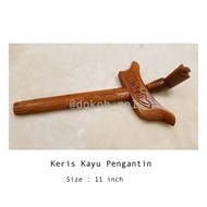 🌟 Ready Stock :  KERIS KAYU Pengantin Replika / Keris Pengantin / Keris Kayu / Sesuai untuk dewasa d