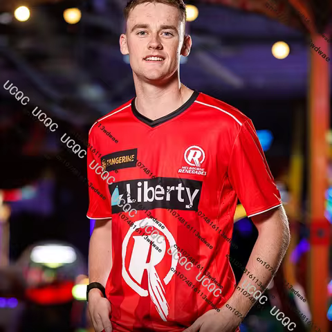 25-26 BBL Hot-selling Australia Cricket Melbourne Renegades Jersey Men Tshirt Quick Drying 3D Breath
