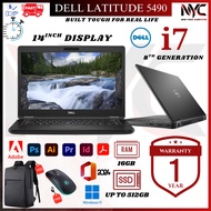 Dell Latitude 5490 5480 i7 i5 8th 7th Gen SSD FHD Business Laptop Windows 11 Pro 1 Year Warranty